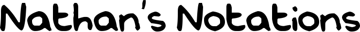 Nathan's Notations Font