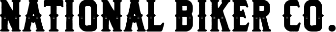 National Biker Co. Font