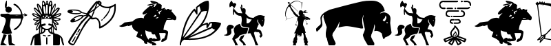 Native American Indians Font