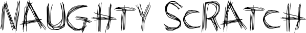 Naughty Scratch Font
