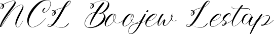NCL Boojew Lestap Font