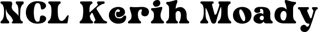 NCL Kerih Moady Font