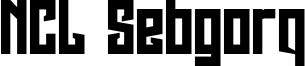 NCL Sebgorq Font