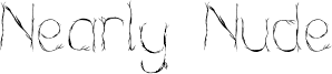 Nearly Nude Font
