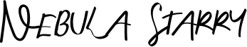 Nebula Starry Font