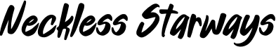 Neckless Starways Font