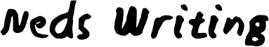 Neds Writing Font