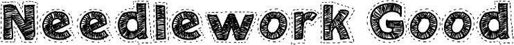 Needlework Good Font