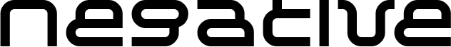Negative Font