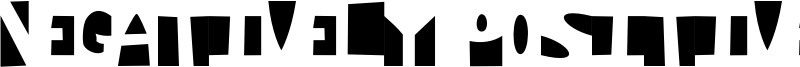 Negatively Positive Font