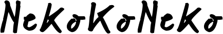 NekoKoNeko Font