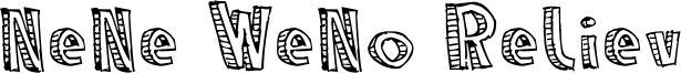 NeNe WeNo Reliev Font