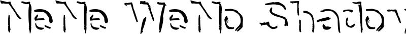 NeNe WeNo Shadow HandWrite Font