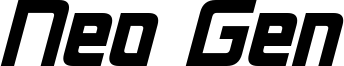 Neo Gen Bold Italic.ttf