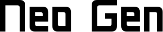 Neo Gen Font