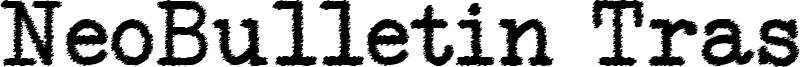 NeoBulletin Trash Font