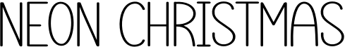 Neon Christmas Font