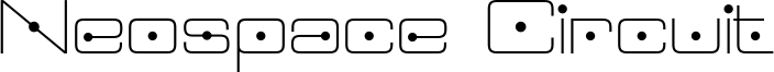 Neospace Circuit Font