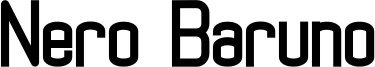 Nero Baruno Font