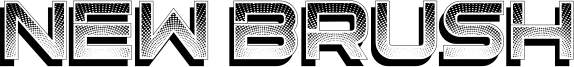 New Brush Font