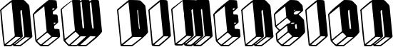 New Dimension Font