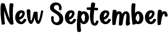 New September Font