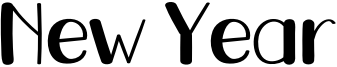 New Year Font