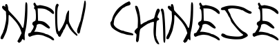 New Chinese Font