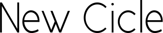 New Cicle Font