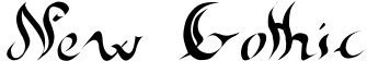 New Gothic Font