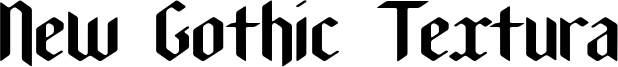 New Gothic Textura Font