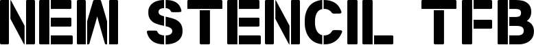 New Stencil TFB Font