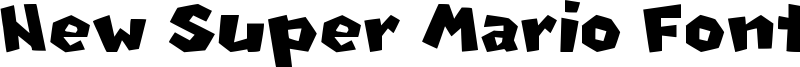 New Super Mario Font U Font
