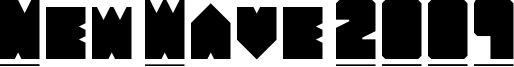 New Wave 2009 Font