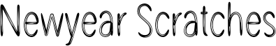 Newyear Scratches Font
