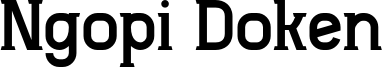 Ngopi Doken Font