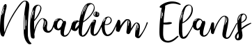 Nhadiem Elans Font