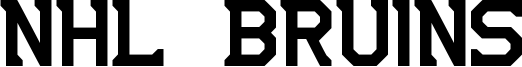 NHL Bruins Font