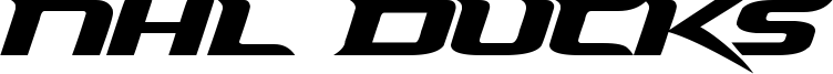 NHL Ducks Font