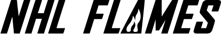 NHL Flames Font
