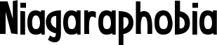Niagaraphobia Font