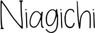Niagichi Font