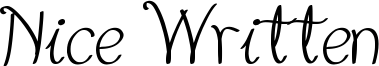 Nice Written Font