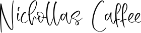 Nichollas Caffee Font