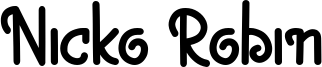 Nicko Robin Font