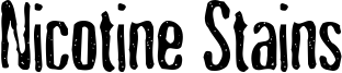 Nicotine Stains Font