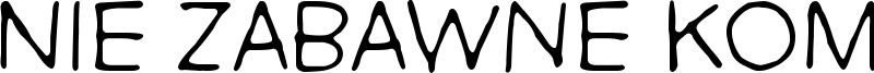 Nie Zabawne Komik Font