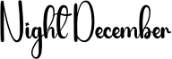Night December Font