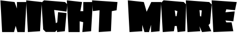 Night Mare Font