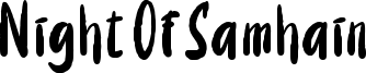 Night Of Samhain Font